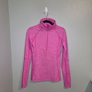 Under Armour Pink Long Sleeve Quarter-Zip Top